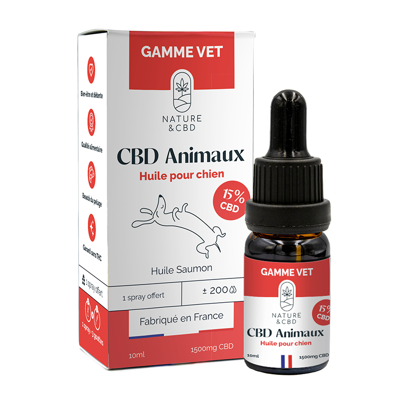 Huile CBD pour animaux 10 ml
