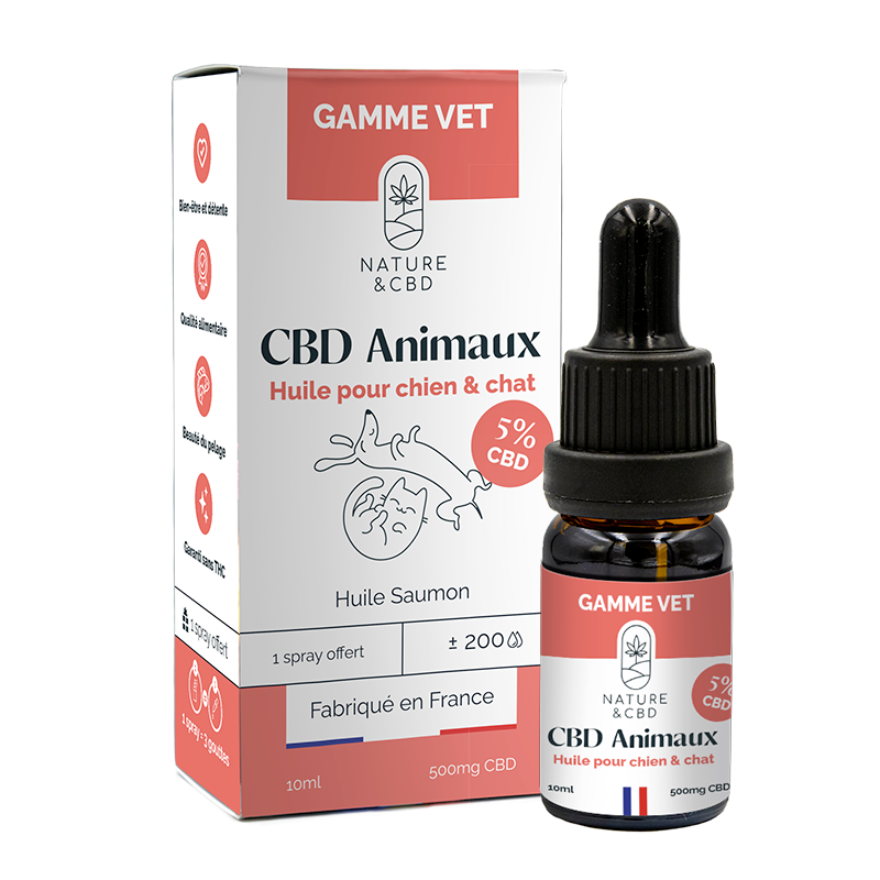 Huile CBD pour animaux 10 ml