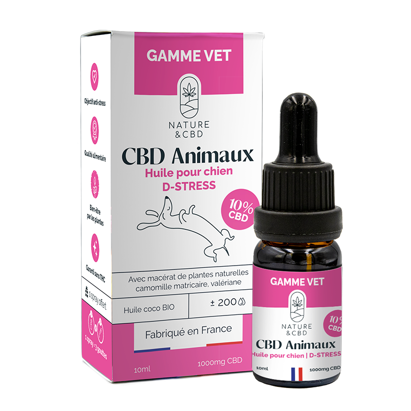 Huile CBD pour animaux 10 ml