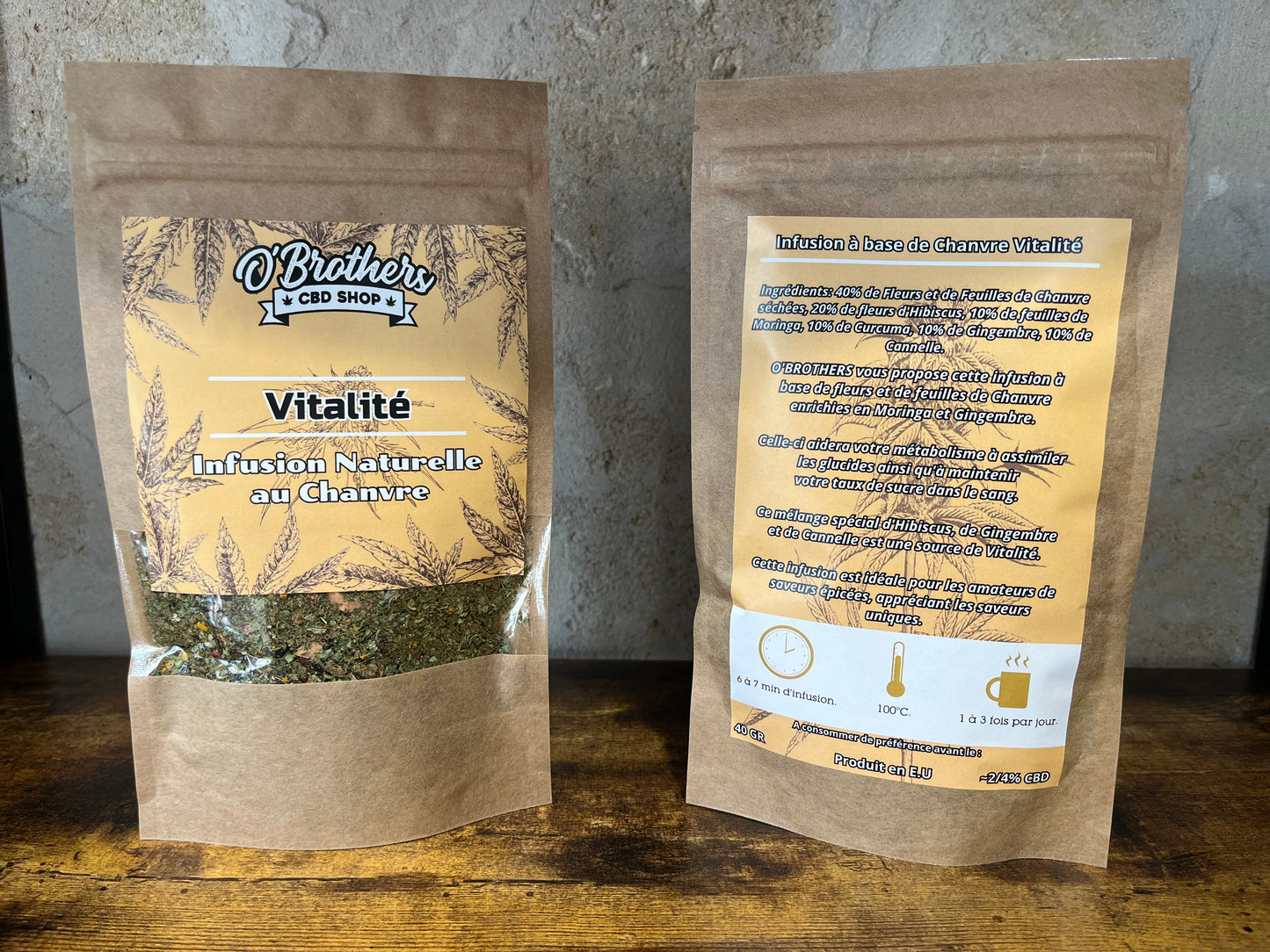 Infusion à base de Chanvre Vitalité*