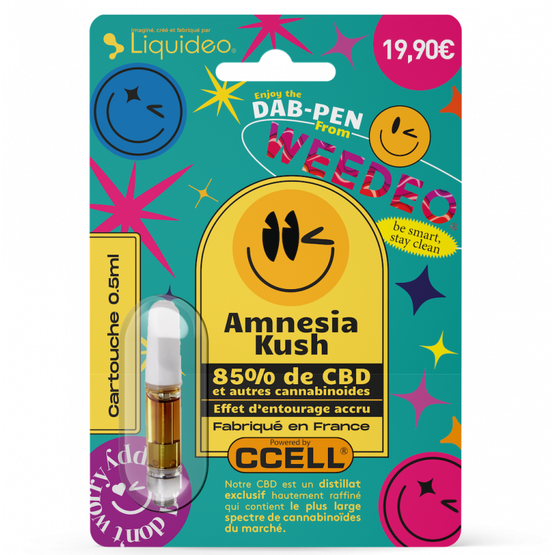 Cartouche 85% CBD - Amnesia Kush - Weedeo