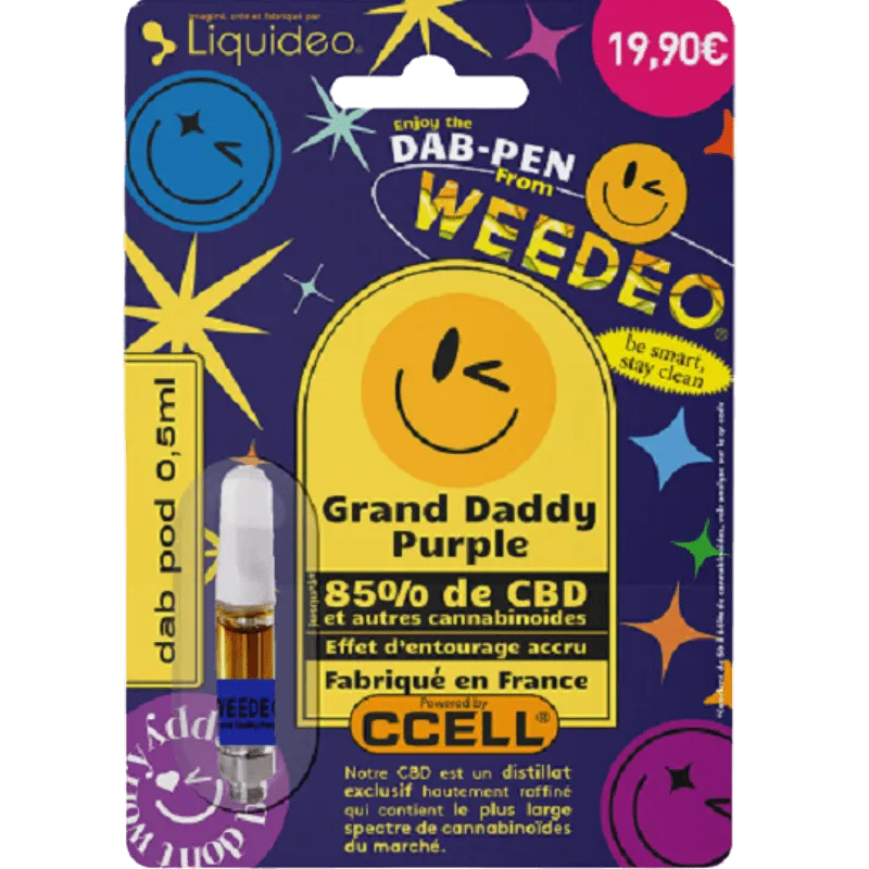 Cartouche 85% CBD - Grand Daddy Purple - Weedeo